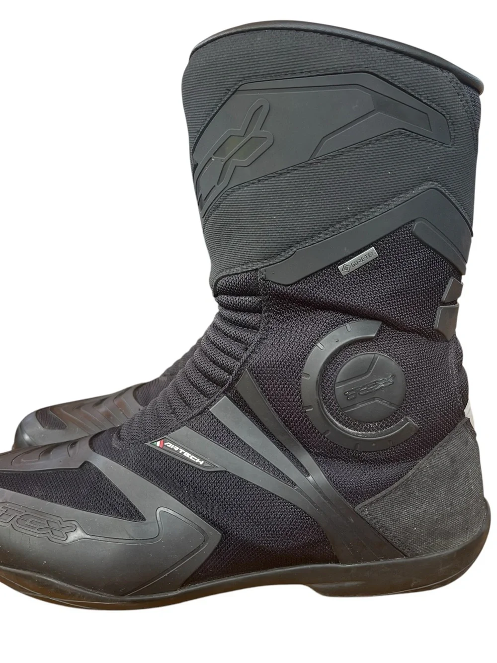TCX Airtech Evo Goretex Black Touring Adventure Boots Men’s Size 11